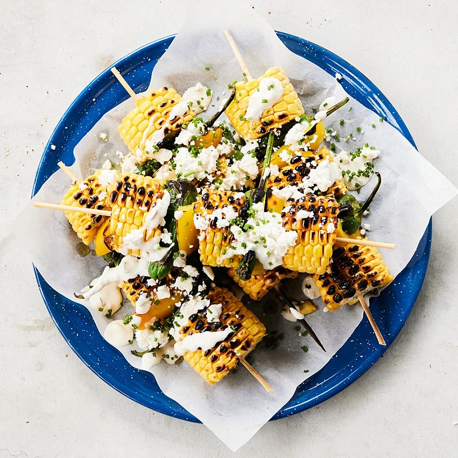Majsspett med salsa blanca