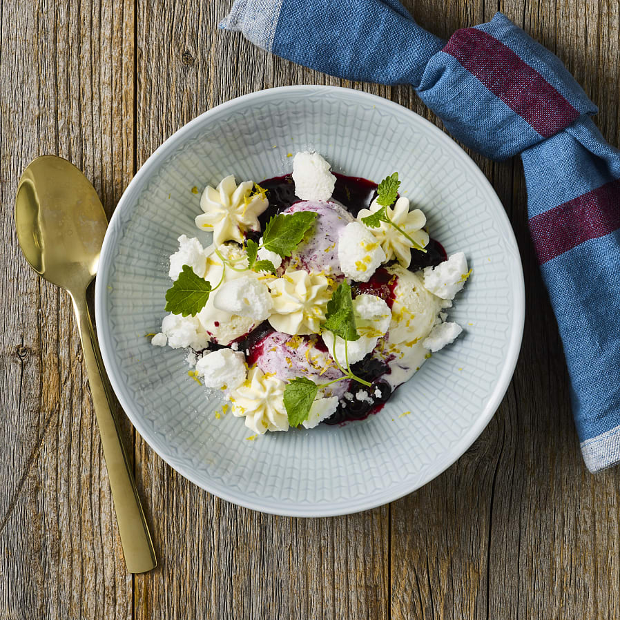 Marängsviss med blåbär