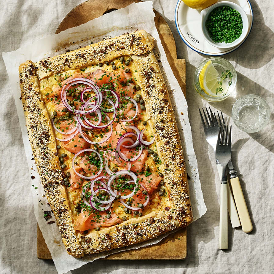Galette med lax