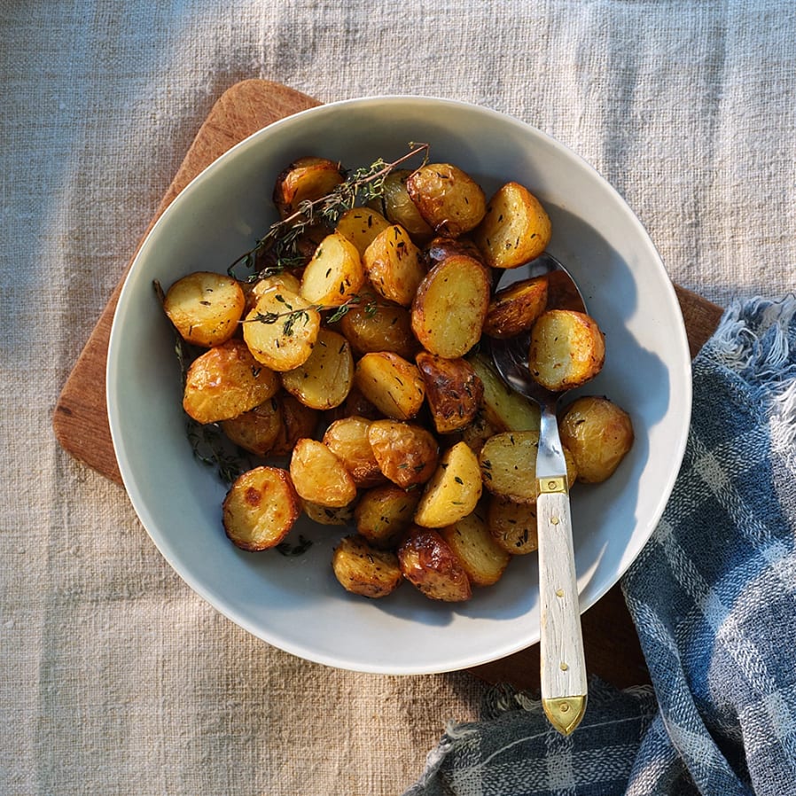 Rostad citronpotatis med timjan