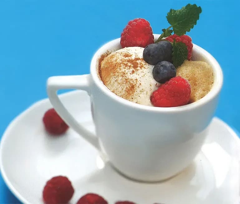 Sommarglädje - glass toppad med kaffe