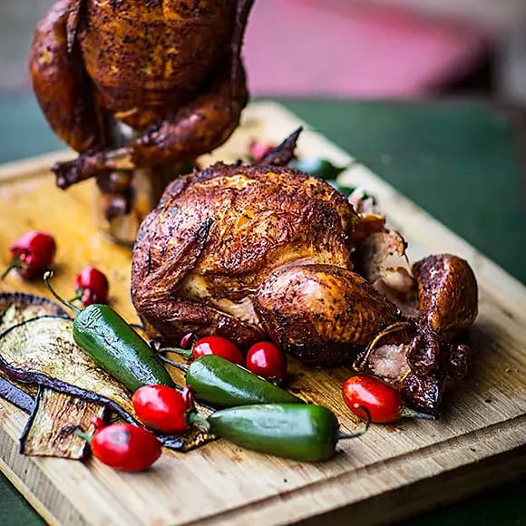 Ölgrillad kyckling ”Beer butt chicken” 