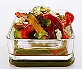 Rostade grönsaker med balsamvinägrett och fetaost