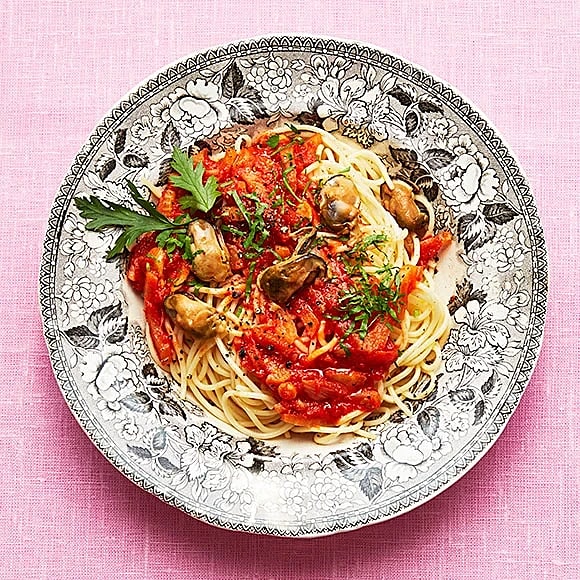 Spaghetti med musselsås express