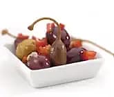 Vitlöksmarinerade oliver och kapris