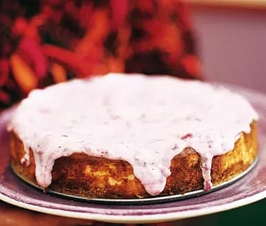 Chèvrecheese cake med lingonkräm