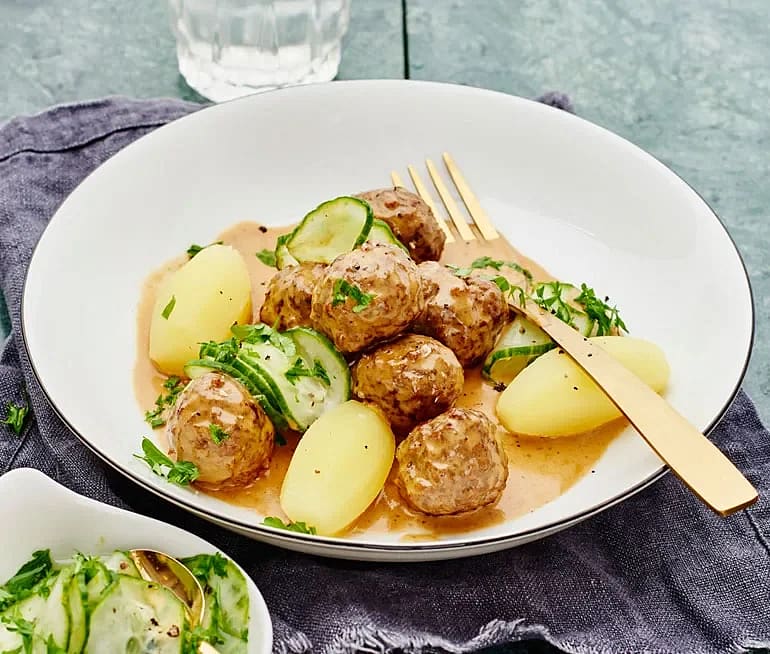 Köttbullar med citrongurka