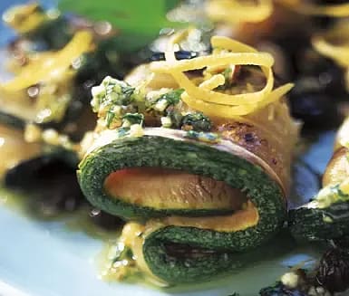 Grillad zucchini med gremolata