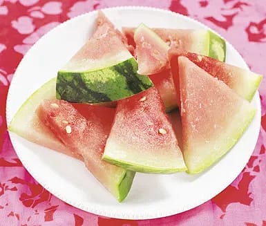 Fryst vattenmelon