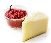 Hallon- och paprikamarmelad till ost