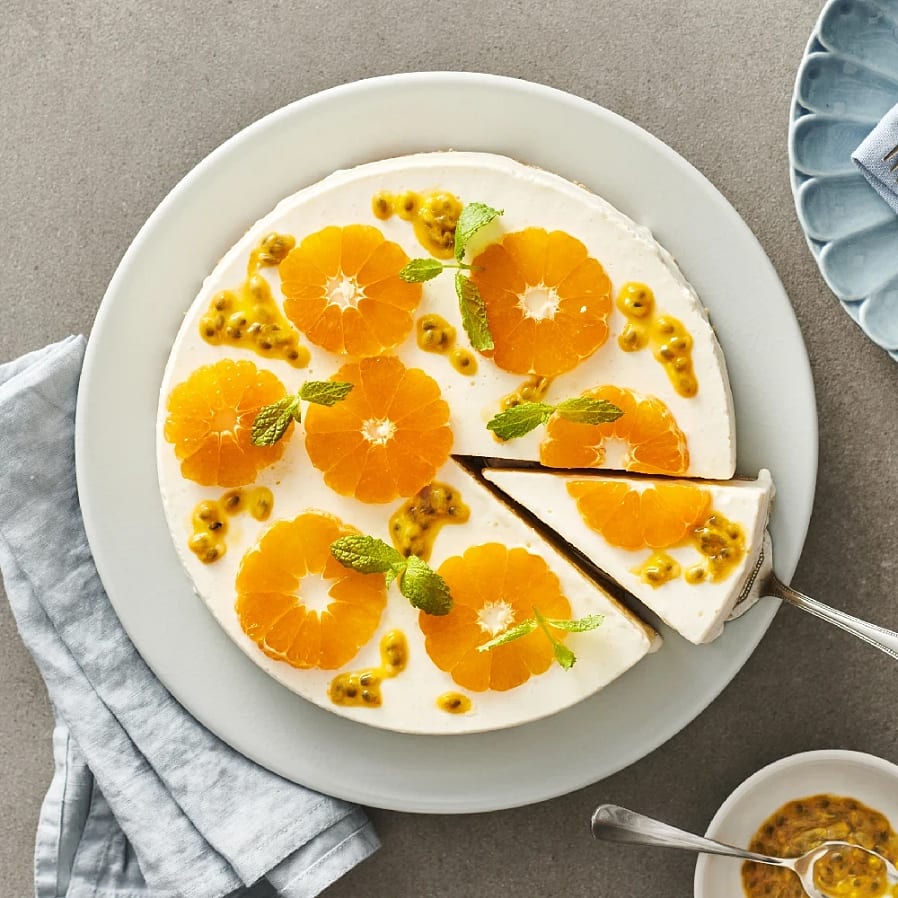 Fryst clementincheesecake