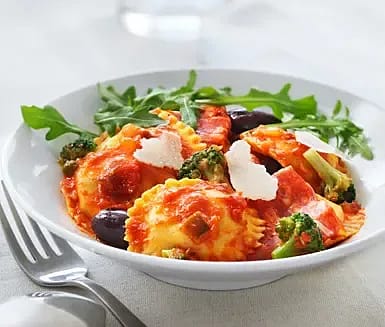 Girasole med zuccini, paprika, oliver och broccoli