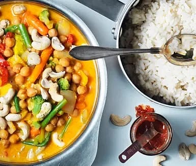 Korma curry med ris