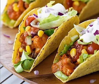 Tacos med kyckling och grönsaker 