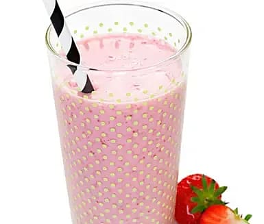 Yoghurt-shake med jordgubbar