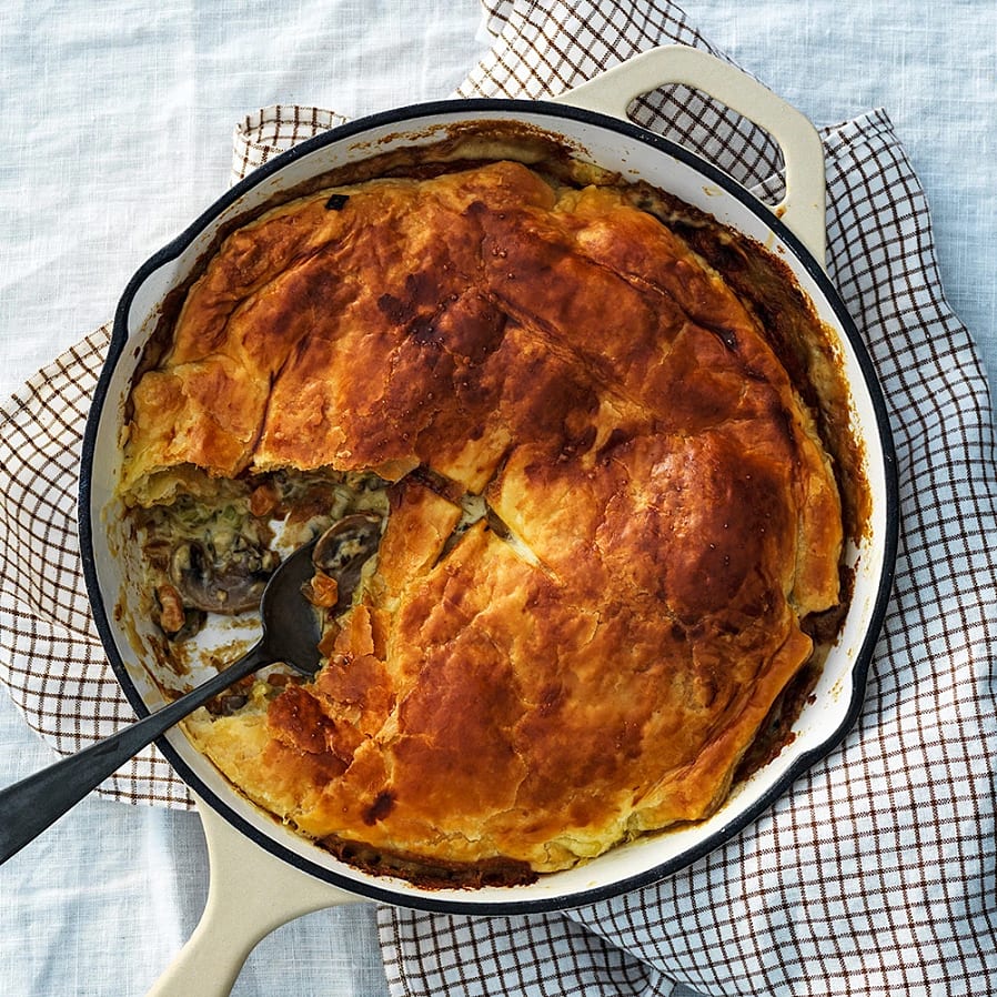 Mushroom pot pie