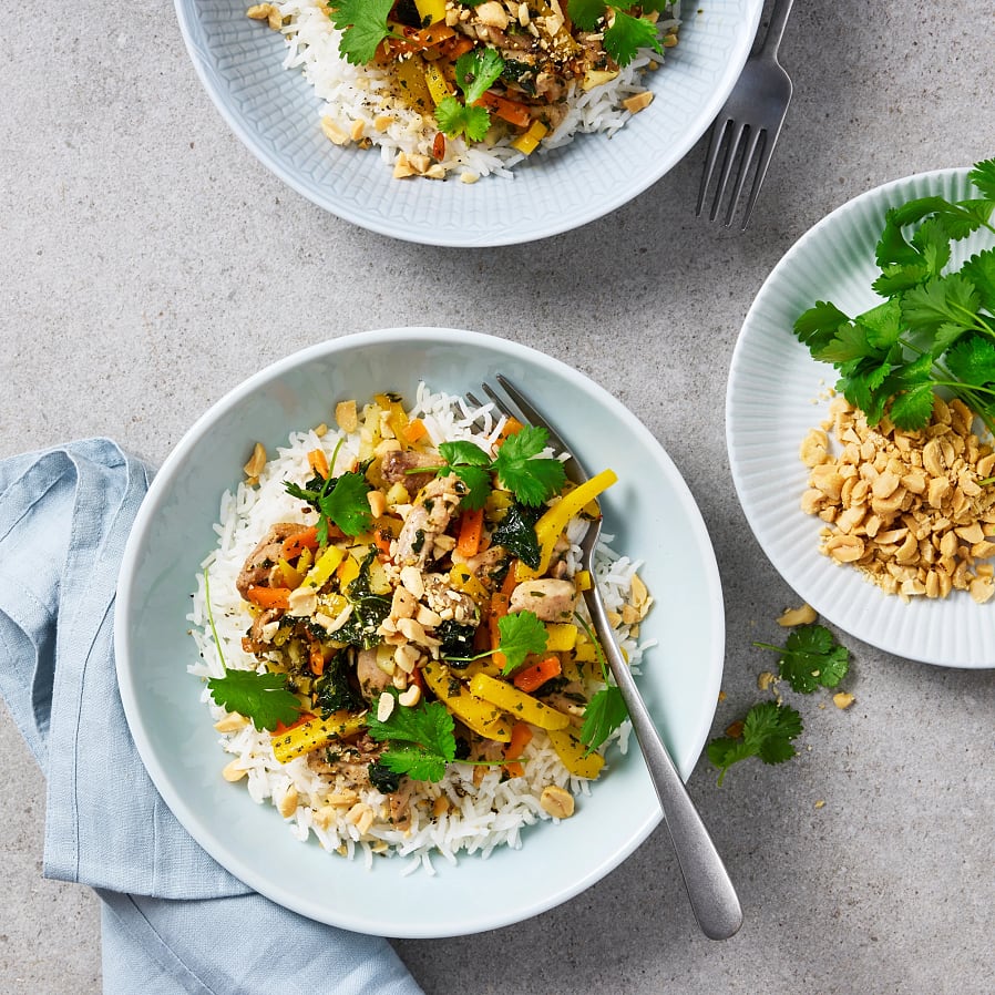 Enkel kycklingwok