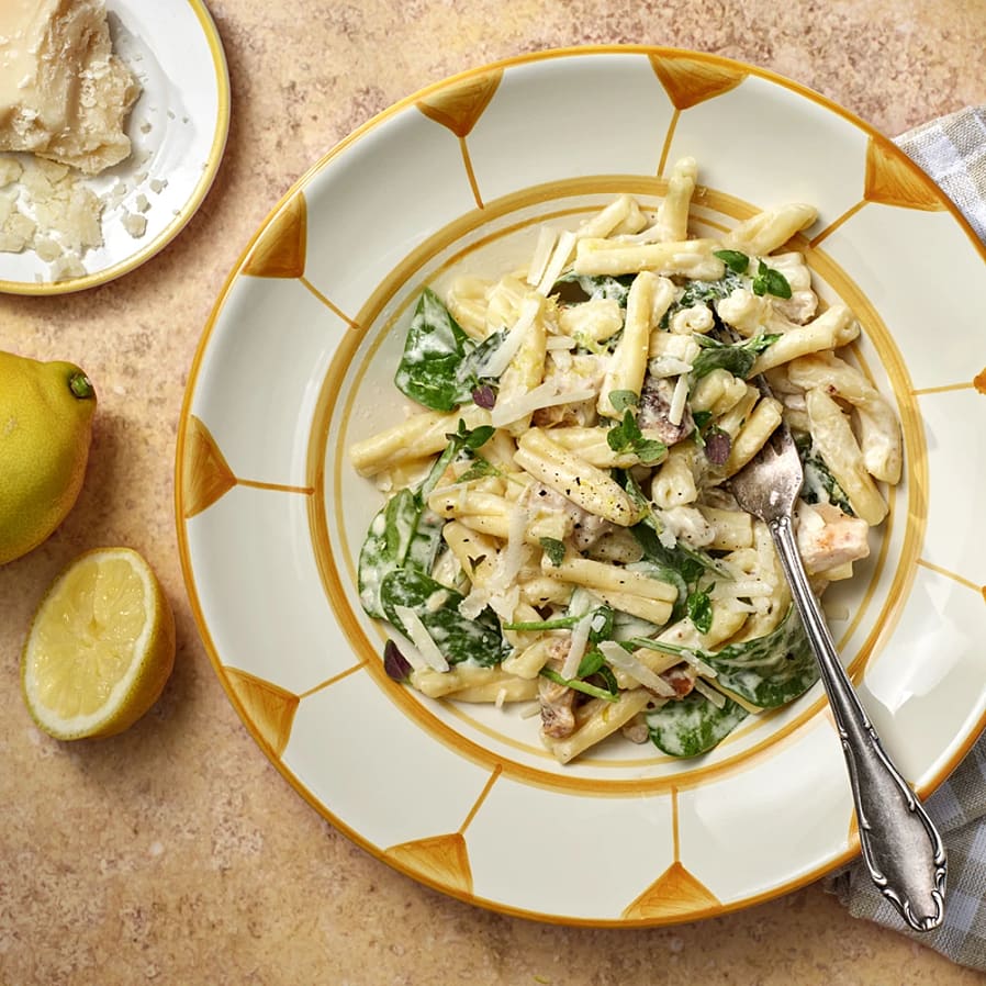 Pasta med kyckling och citron