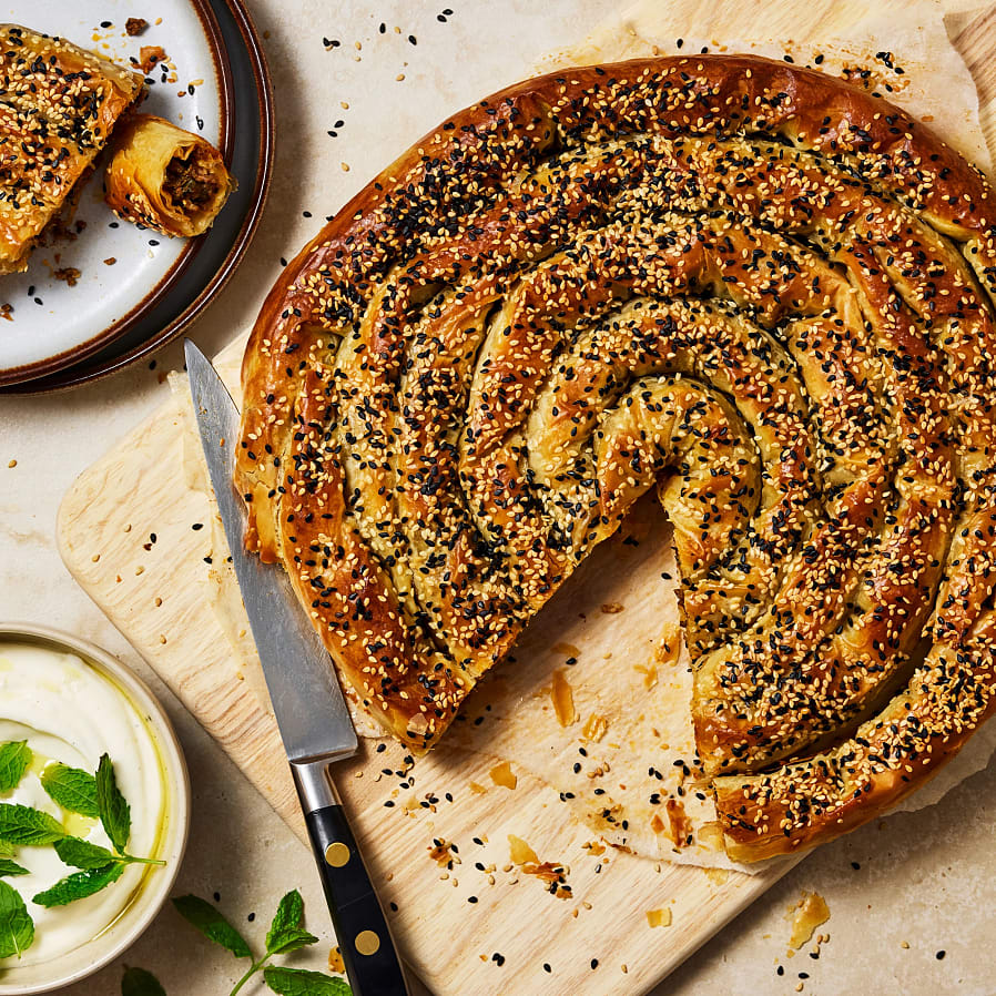 Burek med köttfärs
