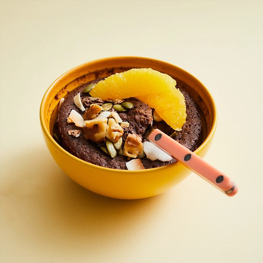 Banana mugcake i mikron med apelsin