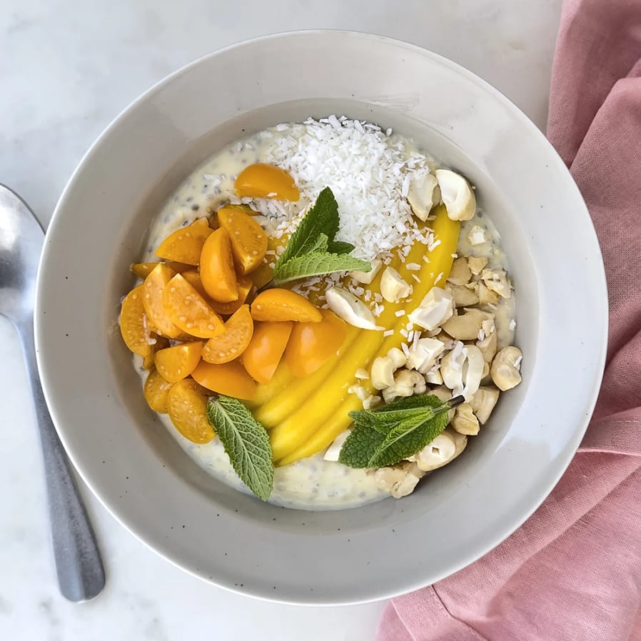 Bowl med gurt och mango