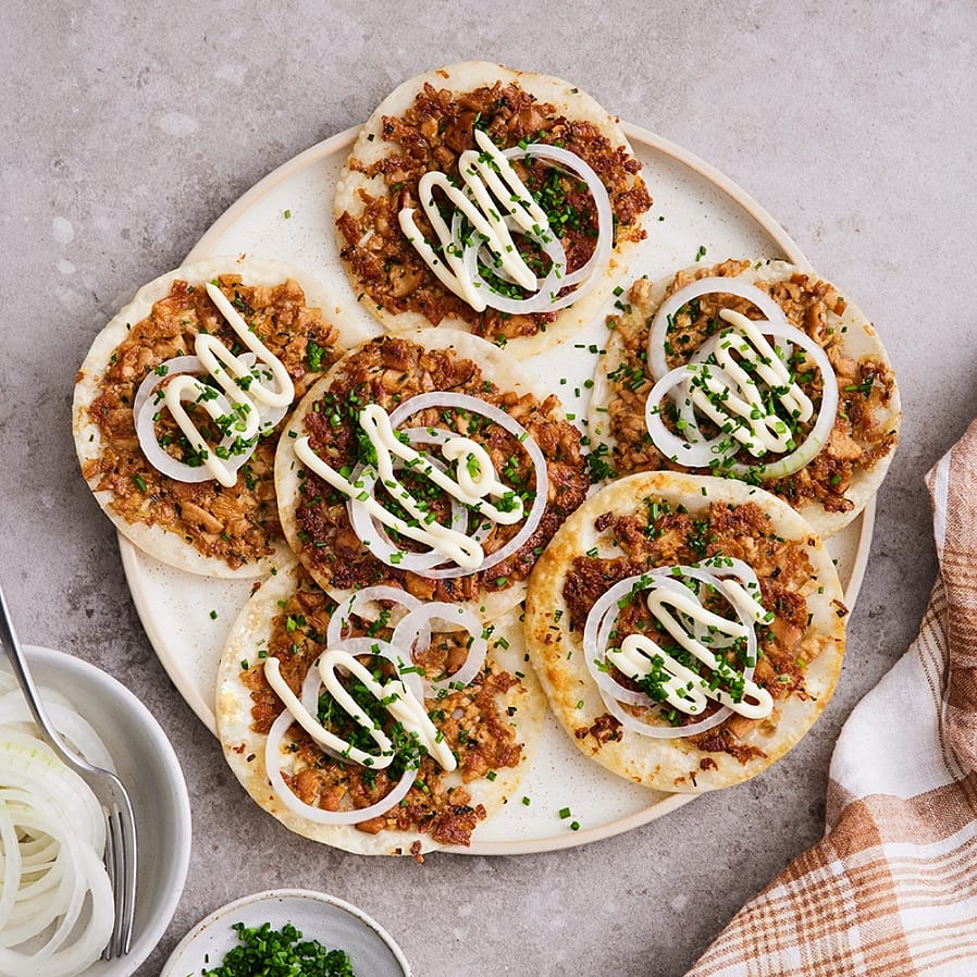 Smashed dumplings med kantareller