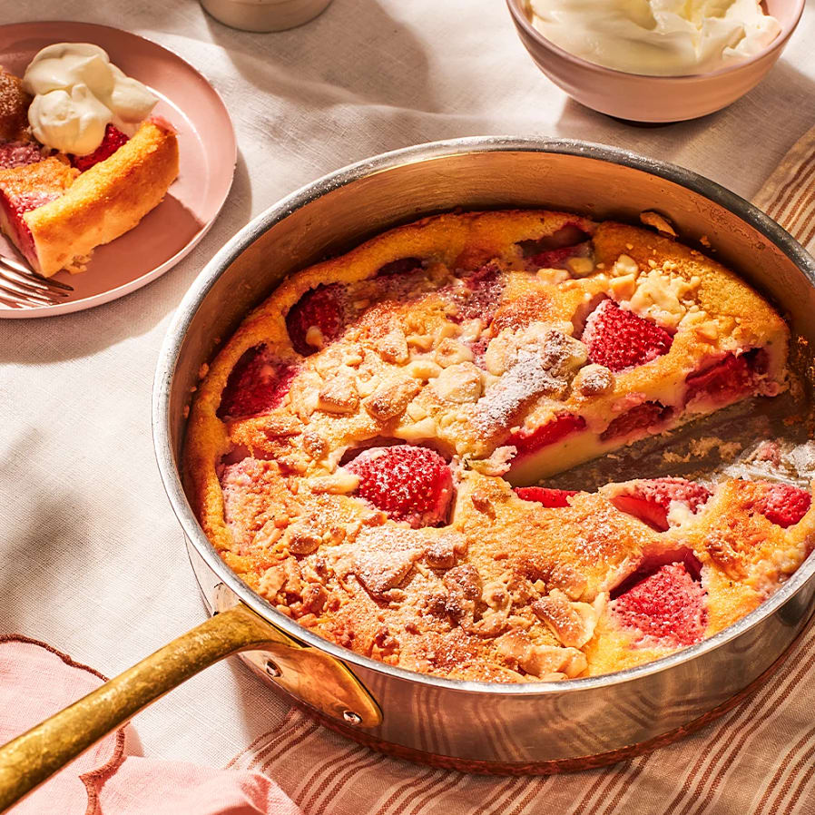 Clafoutis med jordgubbar