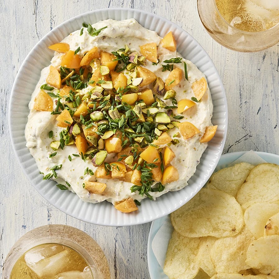 Chips med vispad ricotta