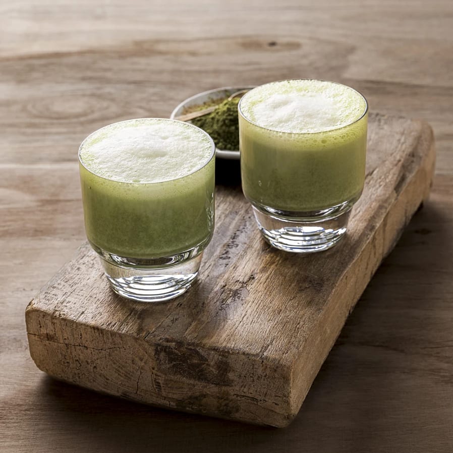 Matchalatte med vanilj