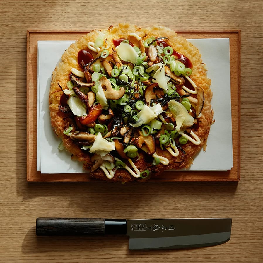 Okonomiyaki - kålpannkaka med svamp