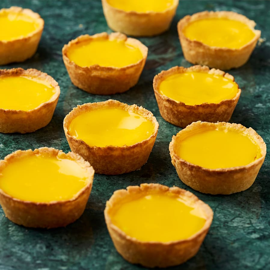 Hong Kong egg tart med saffran