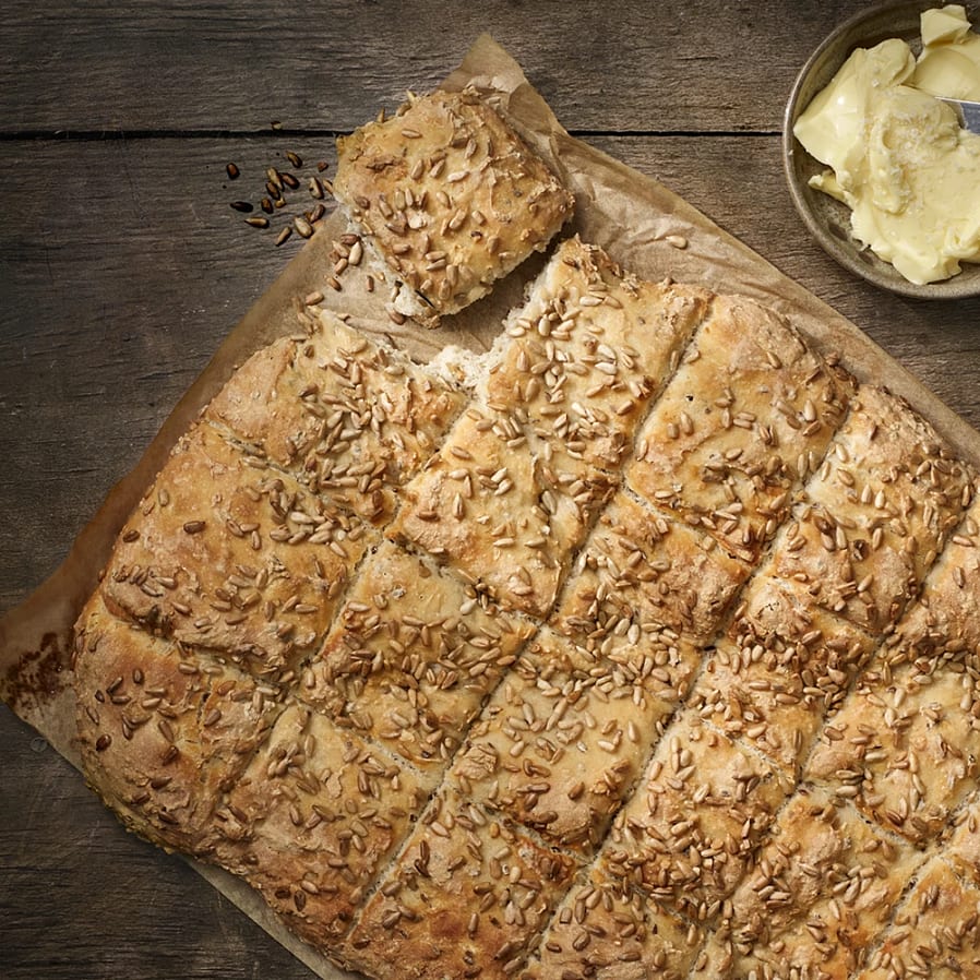 Brytbröd med havre och råg