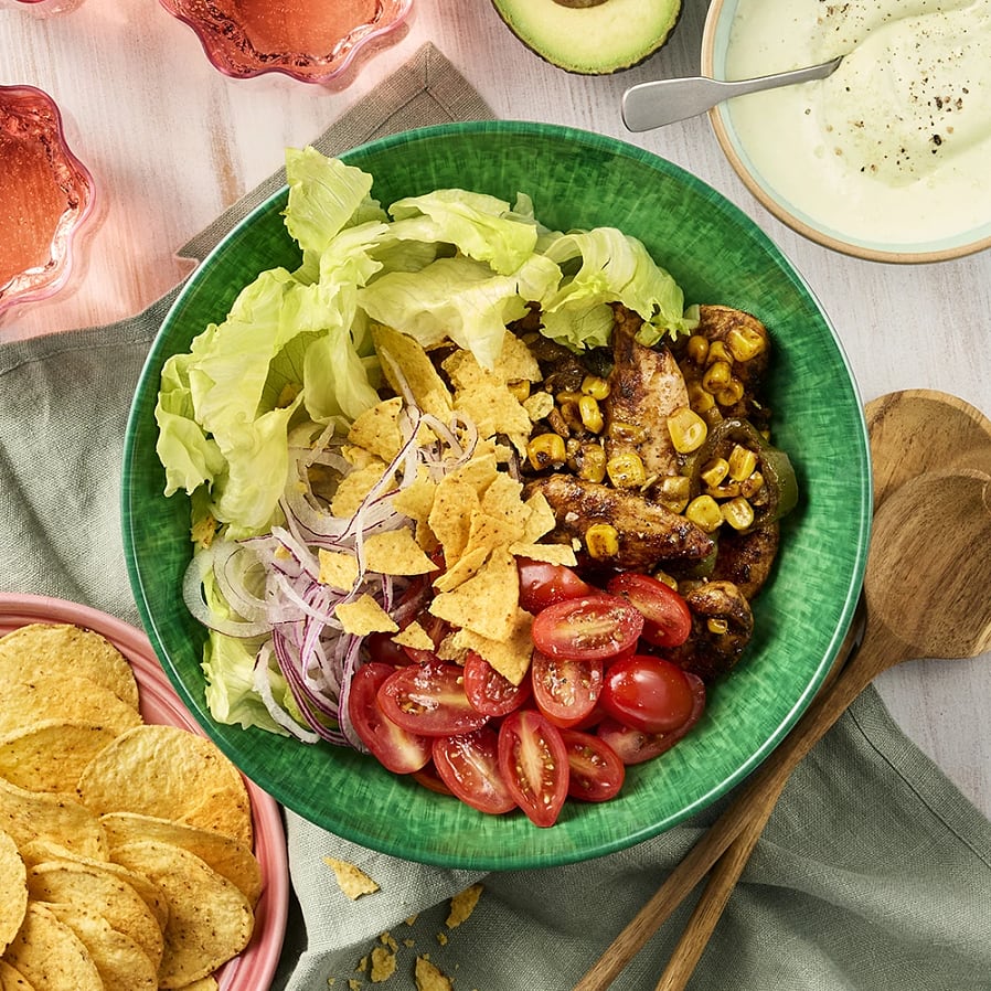 Tacosallad med kyckling