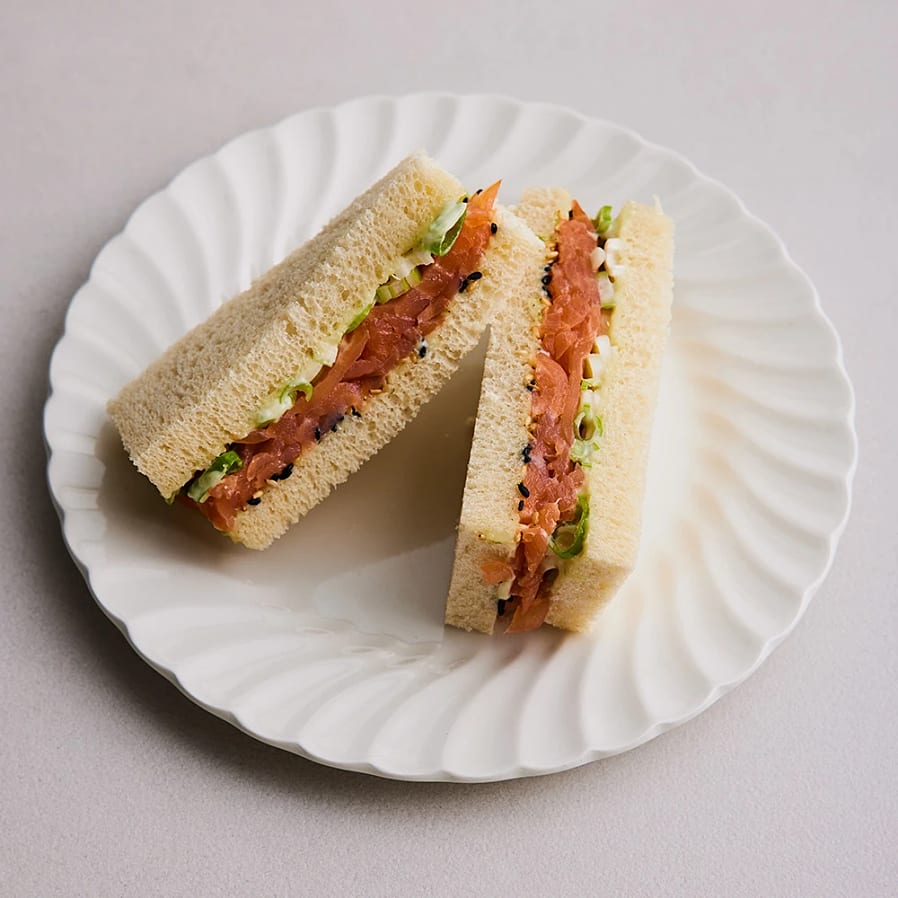 Laxsandwich med wasabimajonnäs