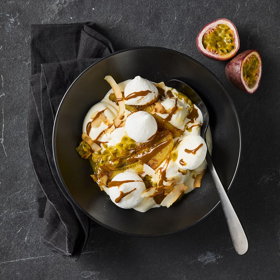 Marängsviss med stekt banan