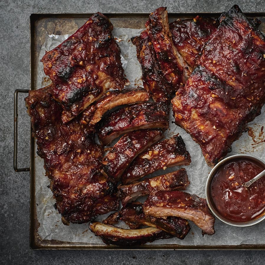 Kryddiga spareribs i ugn