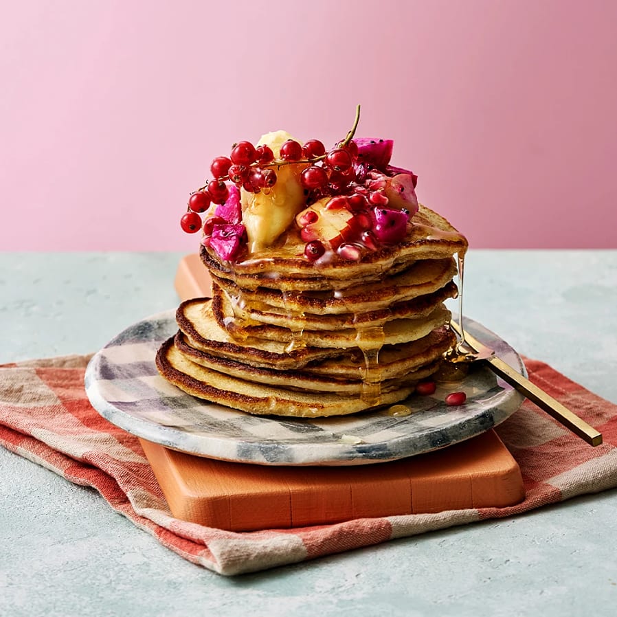Amerikanska pannkakor med honungssmör