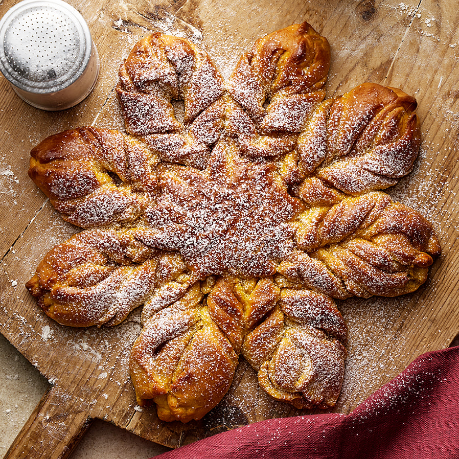 Saffransstjärna med brynt smör och vanilj