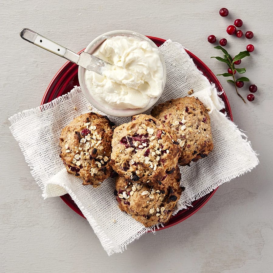 Lingonscones med äpple (glutenfria)