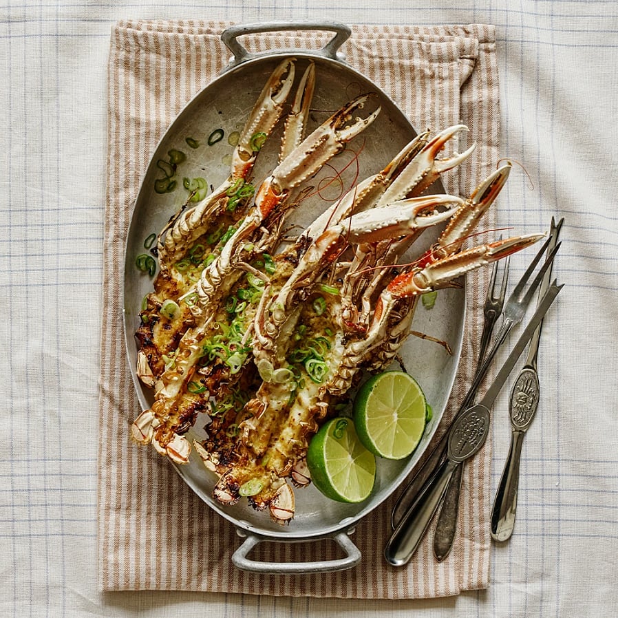 Miso- och smörgratinerade havskräftor