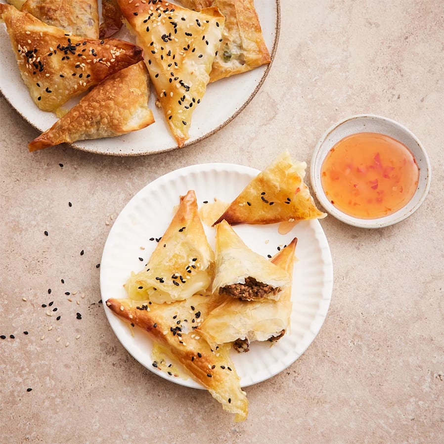 Samosa med två fyllningar