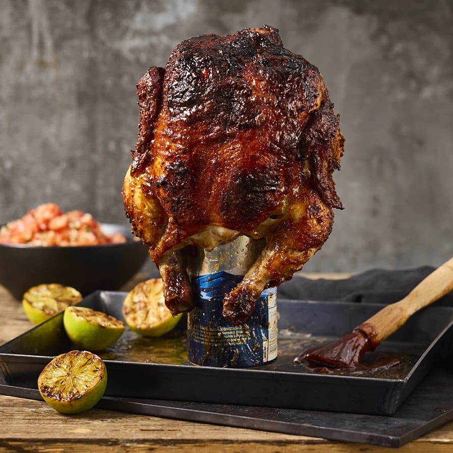 Beer can chicken