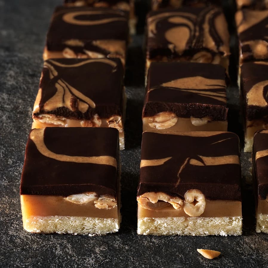 Choklad- och jordnötsbitar