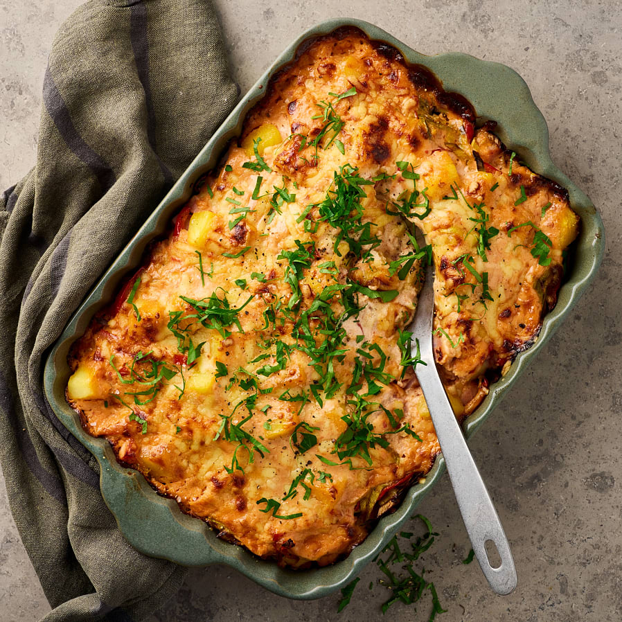 Kasslergratäng med ris