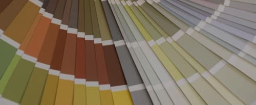 Färgkarta för att välja väggfärg