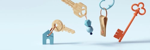 Nycklar och nyckelknippor - låna till bostad