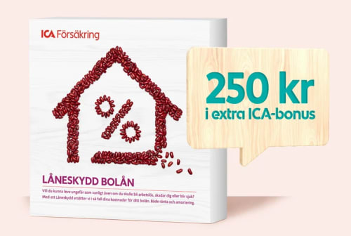 Extra ICA-bonus vid köp av bolåneskydd om du skaffar ICA Bankens bolån