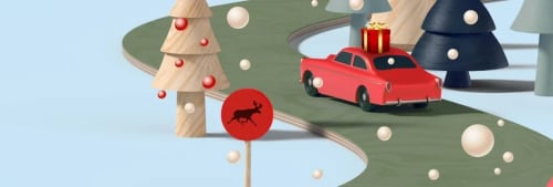 Bil med julklapp på taket - läs allt om julen
