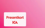 Presentkort med rosa bakgrund