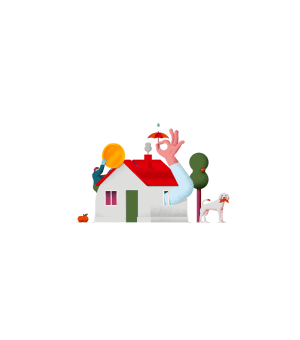 Illustration för bolån till starpuff i appen.